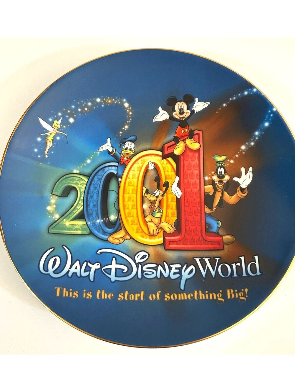 Disney 2001 Millennium Collector Plate - Mickey, Donald, Pluto & Goofy
